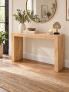 Holvera Wooden Holo Console Table Art and craft furniture