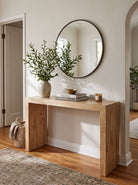 Holvera Wooden Holo Console Table Art and craft furniture