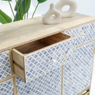 INLAY FOUR DRAWER FOUR DOOR SIDEBOARD - Art and craft furniture