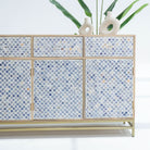 INLAY FOUR DRAWER FOUR DOOR SIDEBOARD - Art and craft furniture