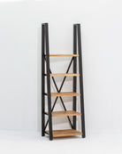 IRONIX BLACK METAL OPEN BOOKSHELF - Art and craft furniture