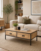 Ironix Mango Wood Coffee Table - Art and craft furniture