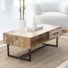 IRONIX ONE DRAWER COFFEE TABLE - Art and craft furniture