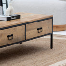 IRONIX WOODEN IRON COFFEE TABLE - Art and craft furniture