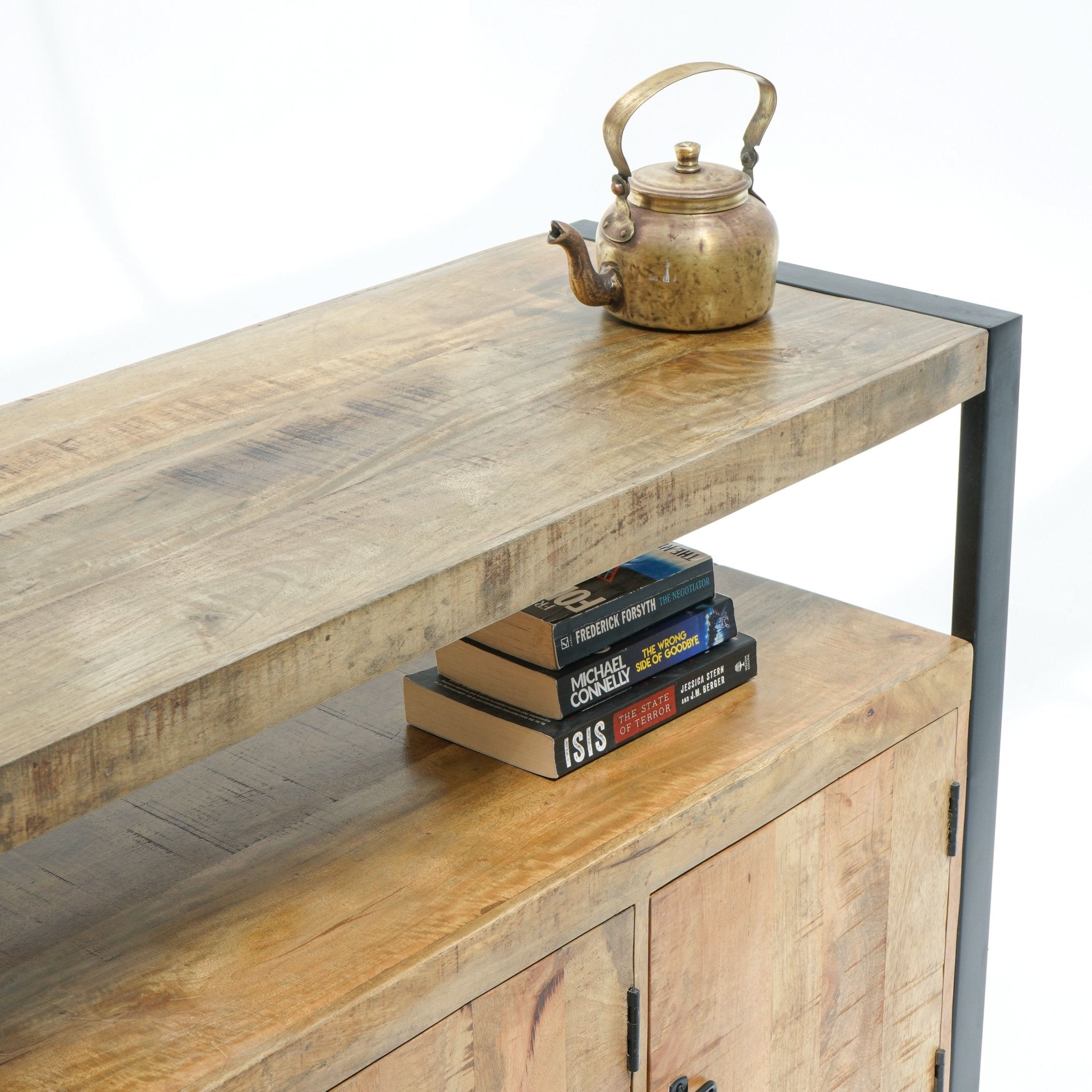 IRONIX WOODEN THREE DOOR SIDEBOARD - Art and craft furniture