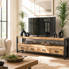 Ironix Wooden TV Stand - Art and craft furniture