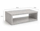 Italian Carrara White Marble Coffee Table – Polished Finish - Art and craft furniture