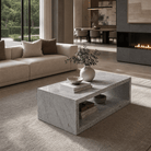 Italian Carrara White Marble Coffee Table – Polished Finish - Art and craft furniture