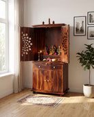 Ivara Handcraft Wooden Temple - Art and craft furniture