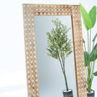IVORY CNC DESIGN MIRROR FRAME - Art and craft furniture