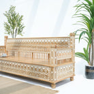 IVORY CNC DESIGN THREE-SEATER SOFA - Art and craft furniture