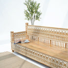 IVORY CNC DESIGN THREE-SEATER SOFA - Art and craft furniture