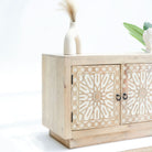 IVORY CNC DESIGN TV STAND - Art and craft furniture