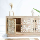 IVORY CNC DESIGN TV STAND - Art and craft furniture