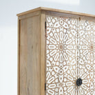 IVORY CNC DESIGN TWO DOOR AND ONE DRAWER CABINET - Art and craft furniture
