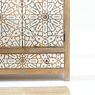 IVORY CNC DESIGN TWO DOOR AND ONE DRAWER CABINET - Art and craft furniture