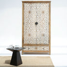 IVORY CNC DESIGN TWO DOOR AND ONE DRAWER CABINET - Art and craft furniture