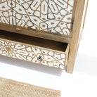 IVORY CNC DESIGN TWO DOOR AND ONE DRAWER CABINET - Art and craft furniture