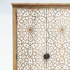 IVORY CNC DESIGN TWO DOOR AND ONE DRAWER CABINET - Art and craft furniture