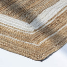 IVORY EDGE NATURAL JUTE HANDMADE RUG - Art and craft furniture