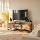Linea Mango wood TV Stand - Art and craft furniture