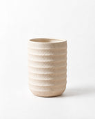 Linen Off White Groove Planter - Art and craft furniture