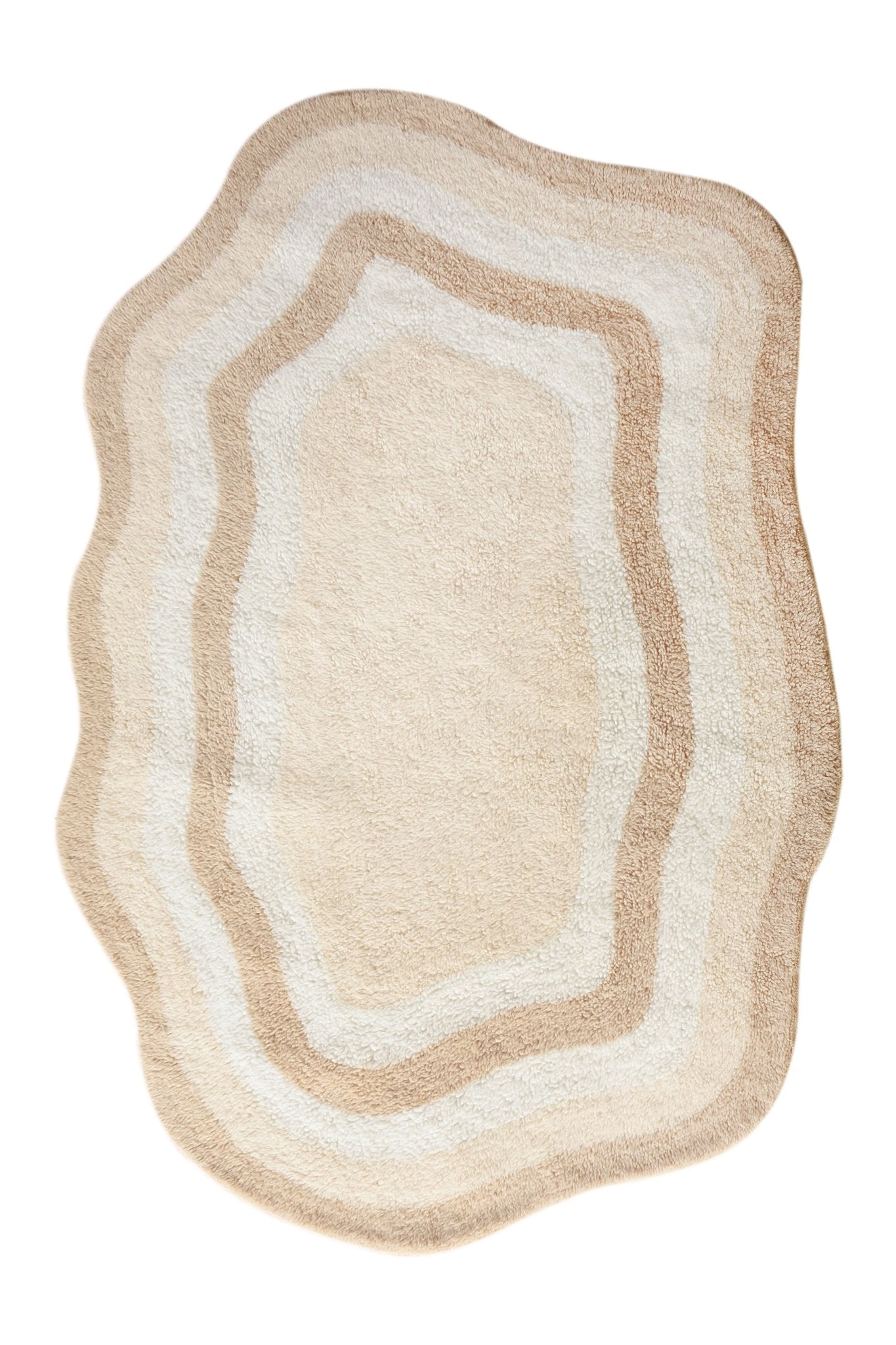 LINTON TABLE TUFTED NZ WOOL CARPET - Art and craft furniture