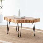 LIVE-EDGE ACACIA WOOD COFFEE TABLE - Art and craft furniture