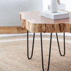 LIVE-EDGE ACACIA WOOD COFFEE TABLE - Art and craft furniture