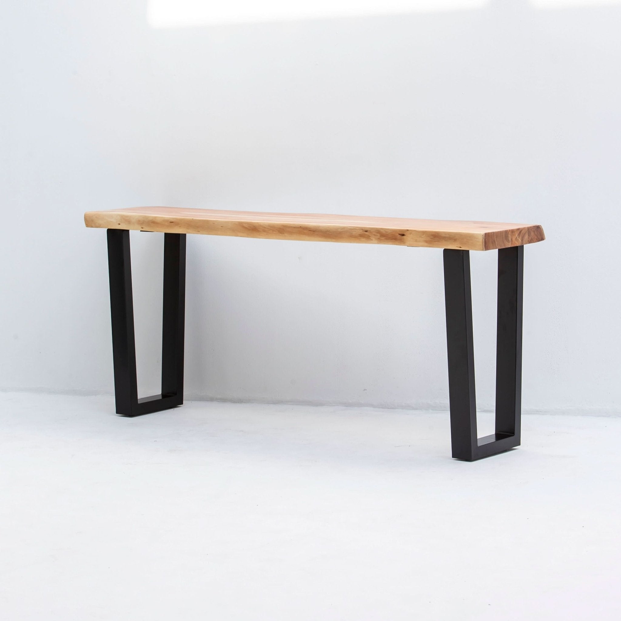 LIVE EDGE ACACIA WOOD CONSOLE TABLE - Art and craft furniture