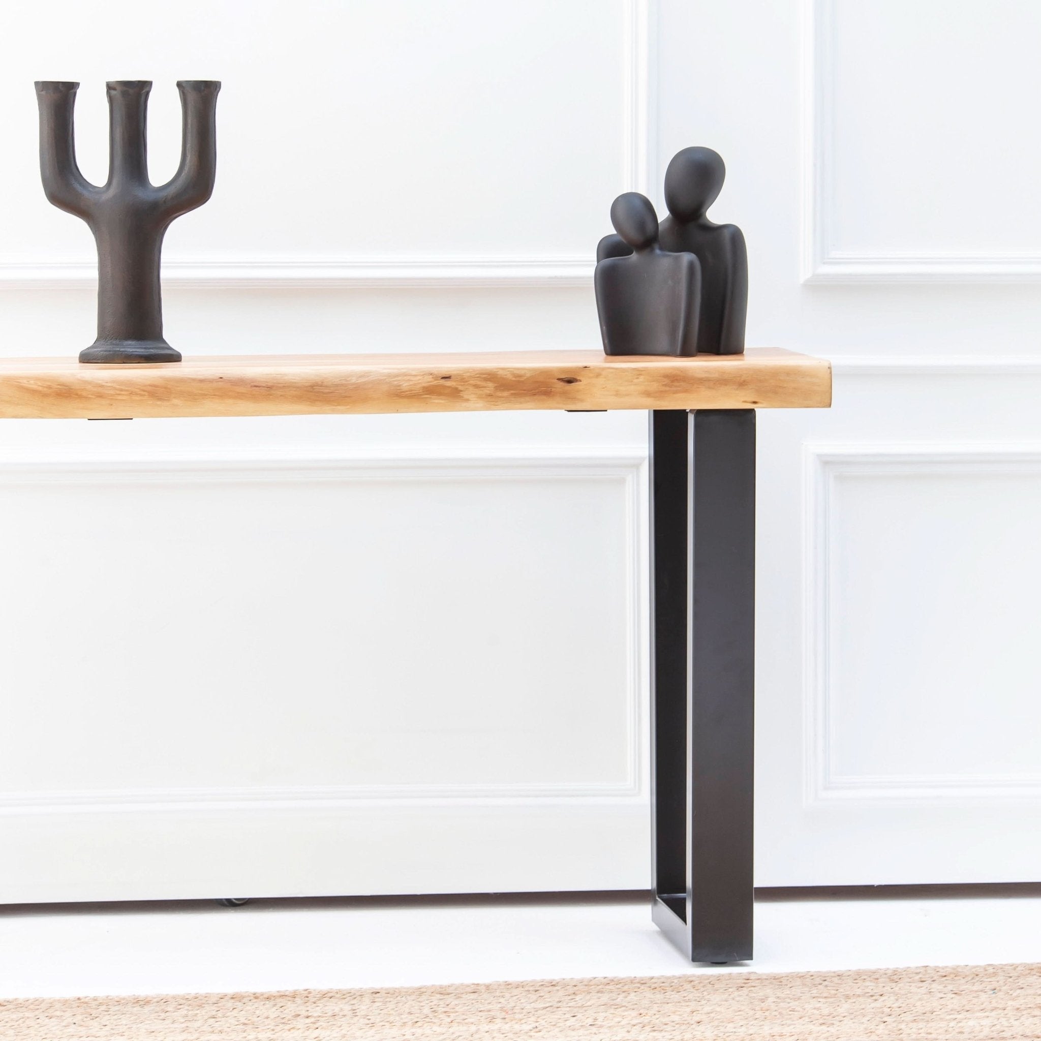 LIVE EDGE ACACIA WOOD CONSOLE TABLE - Art and craft furniture