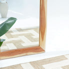LIVE-EDGE LIGHT ACACIA WOOD MIRROR FRAME - Art and craft furniture