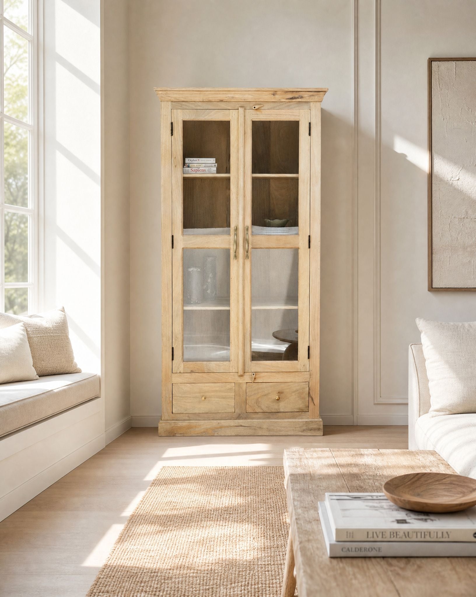 Livorno Mango Wood Cabinet - Art and craft furniture