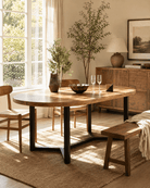 LOFT WOODEN DINNING TABLE - Art and craft furniture
