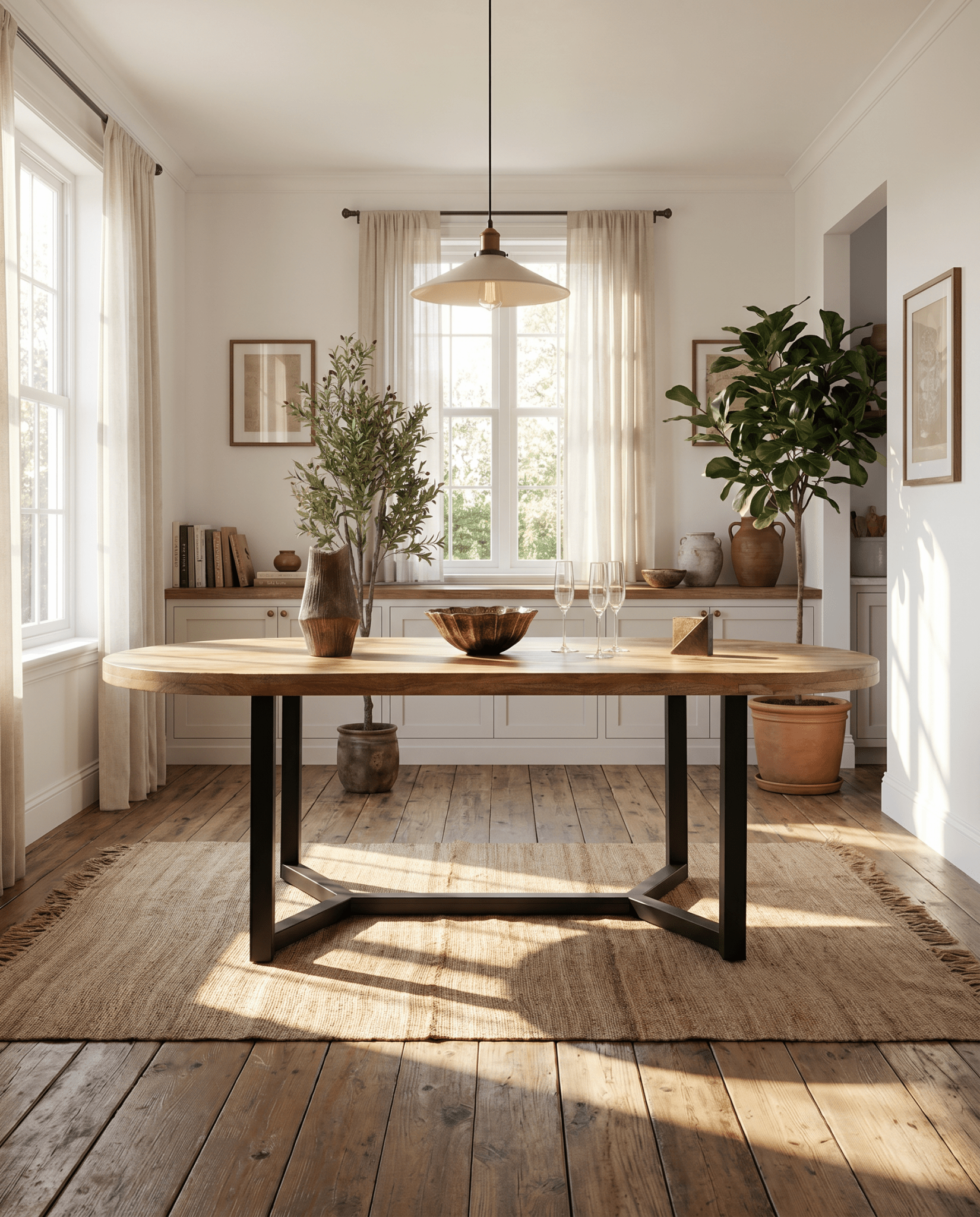 LOFT WOODEN DINNING TABLE - Art and craft furniture