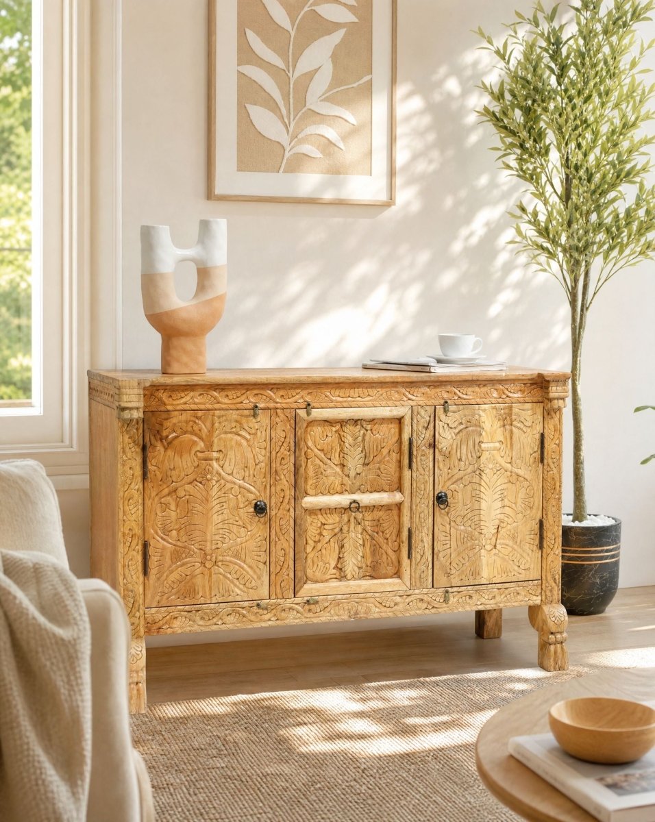 Lotus 2 Door 2 Drawer Sideboard - Art and craft furniture