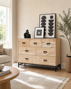 Luma Mango Wood Chest of Drawer Chest - Art and craft furniture
