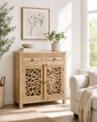 Lustre Glass Door Sideboard - Art and craft furniture