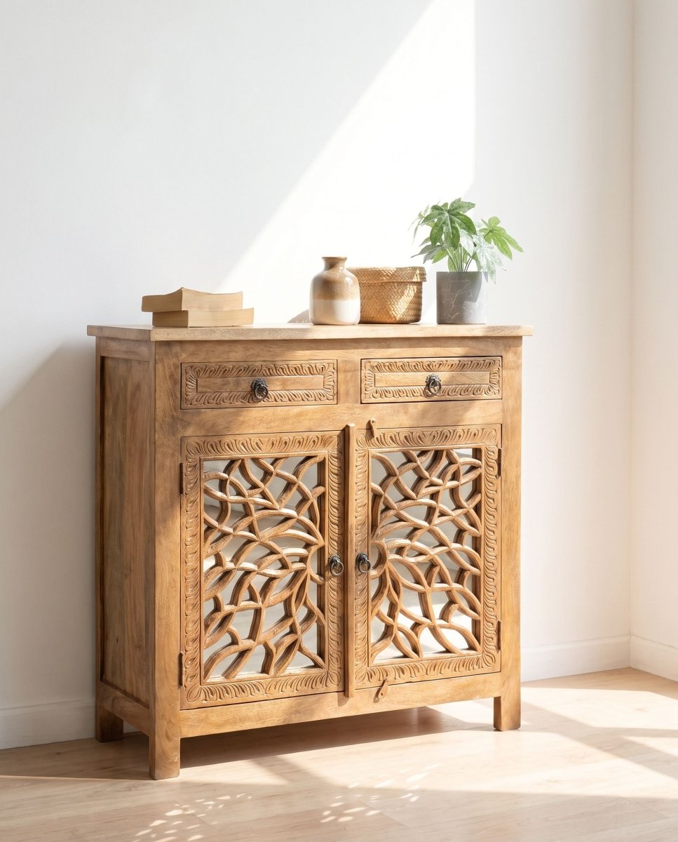 Lustre Glass Door Sideboard - Art and craft furniture
