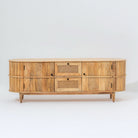 LUWIN LINING CANE FTD TWO DRAWER TWO WDN DOOR TV STAND - Art and craft furniture