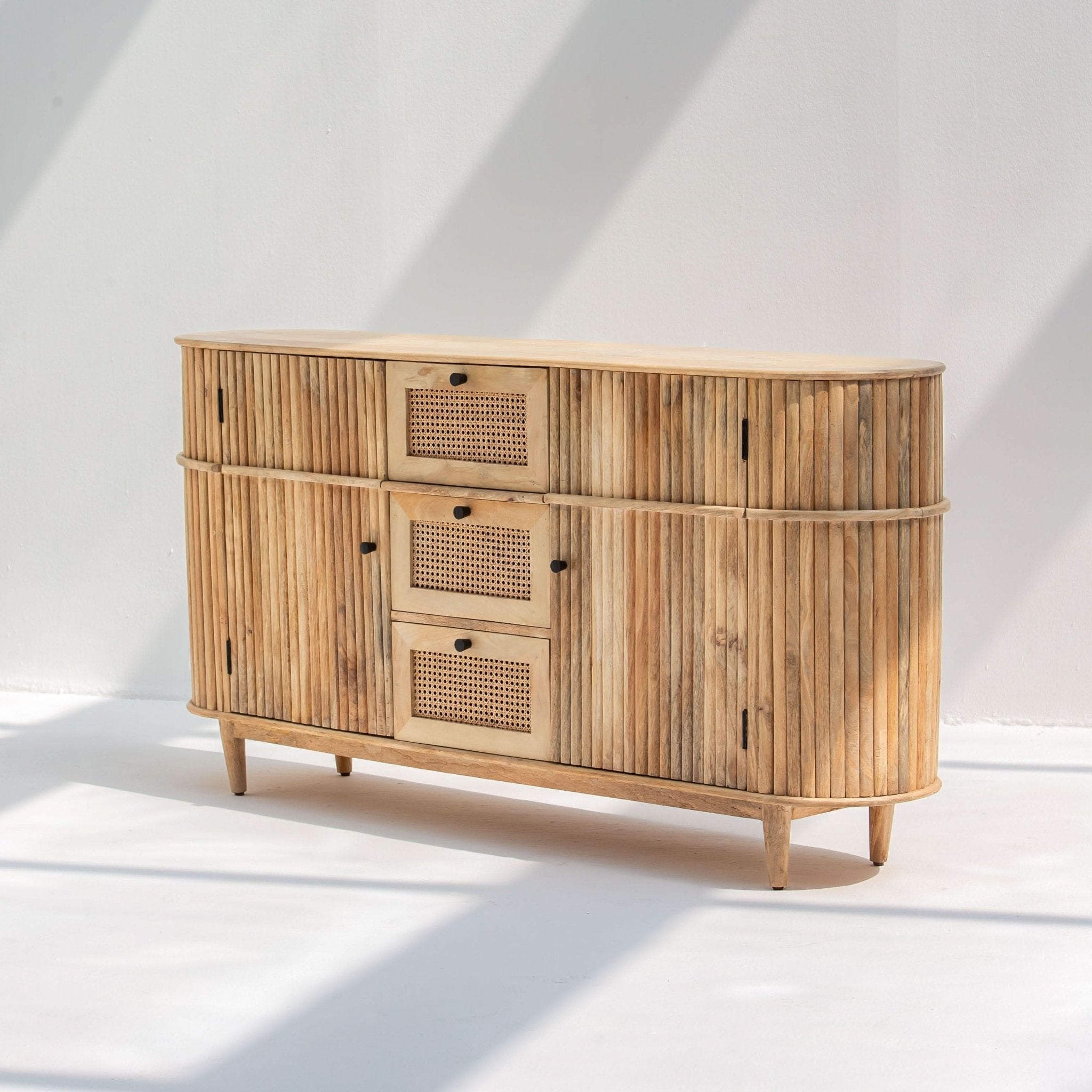 LUWIN LINING THREE DRAWER TWO DOOR WOODEN SIDEBOARD - Art and craft furniture
