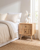 Luwin Lining Two Drawer Nightstand - Art and craft furniture
