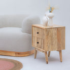 LUWIN LINING TWO DRAWER NIGHTSTAND - Art and craft furniture
