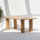 LUWIN LINING WOODEN FOUR LEG DINING TABLE - Art and craft furniture