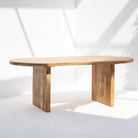LUWIN PLAIN MANGO WOOD DINING TABLE - Art and craft furniture