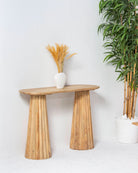 LUWIN WOODEN CONSOLE TABLE - Art and craft furniture