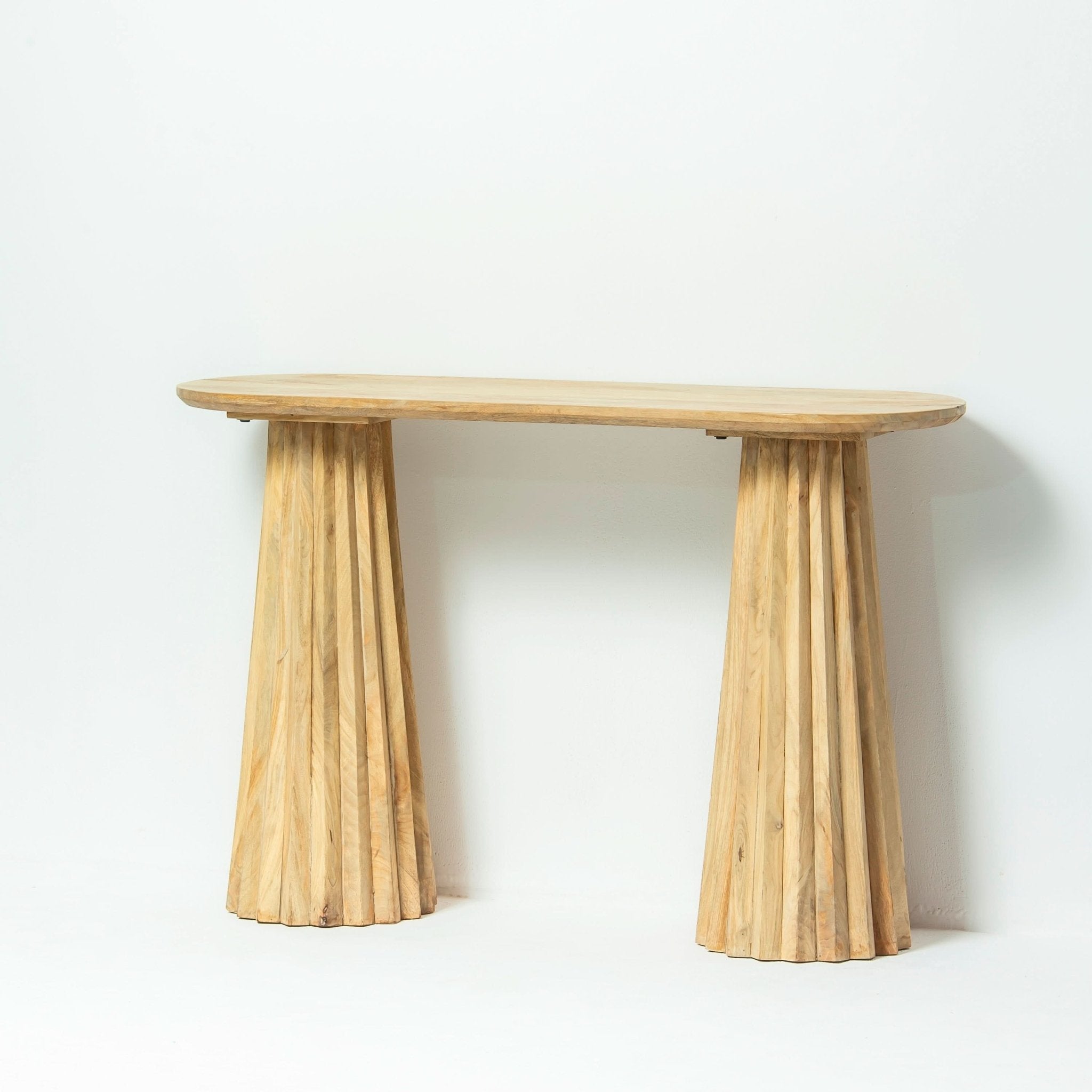 LUWIN WOODEN CONSOLE TABLE - Art and craft furniture