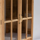LUWIN WOODEN GLASS CABINET - Art and craft furniture