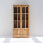 LUWIN WOODEN GLASS CABINET - Art and craft furniture