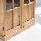 LUWIN WOODEN GLASS CABINET - Art and craft furniture